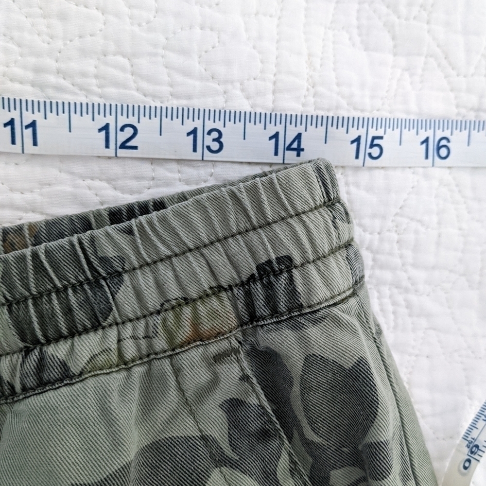 PAM & Gela Olive Green Cargo Joggers with Floral Print S - Picture 6 of 12